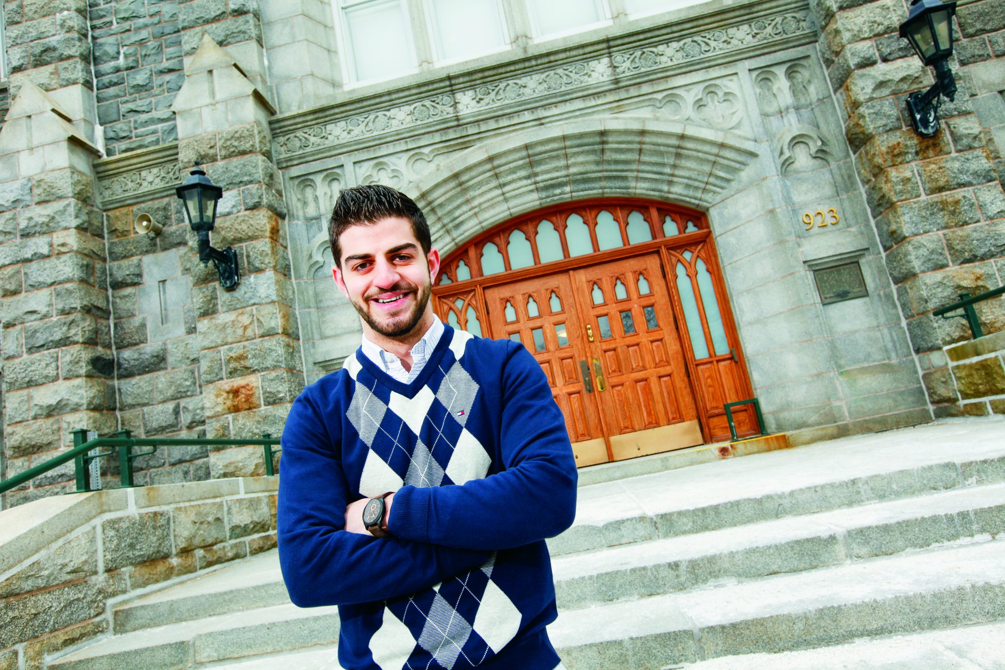 Dive in: immersing himself in student life gives Ossamma Nasrallah a surrogate family in Halifax